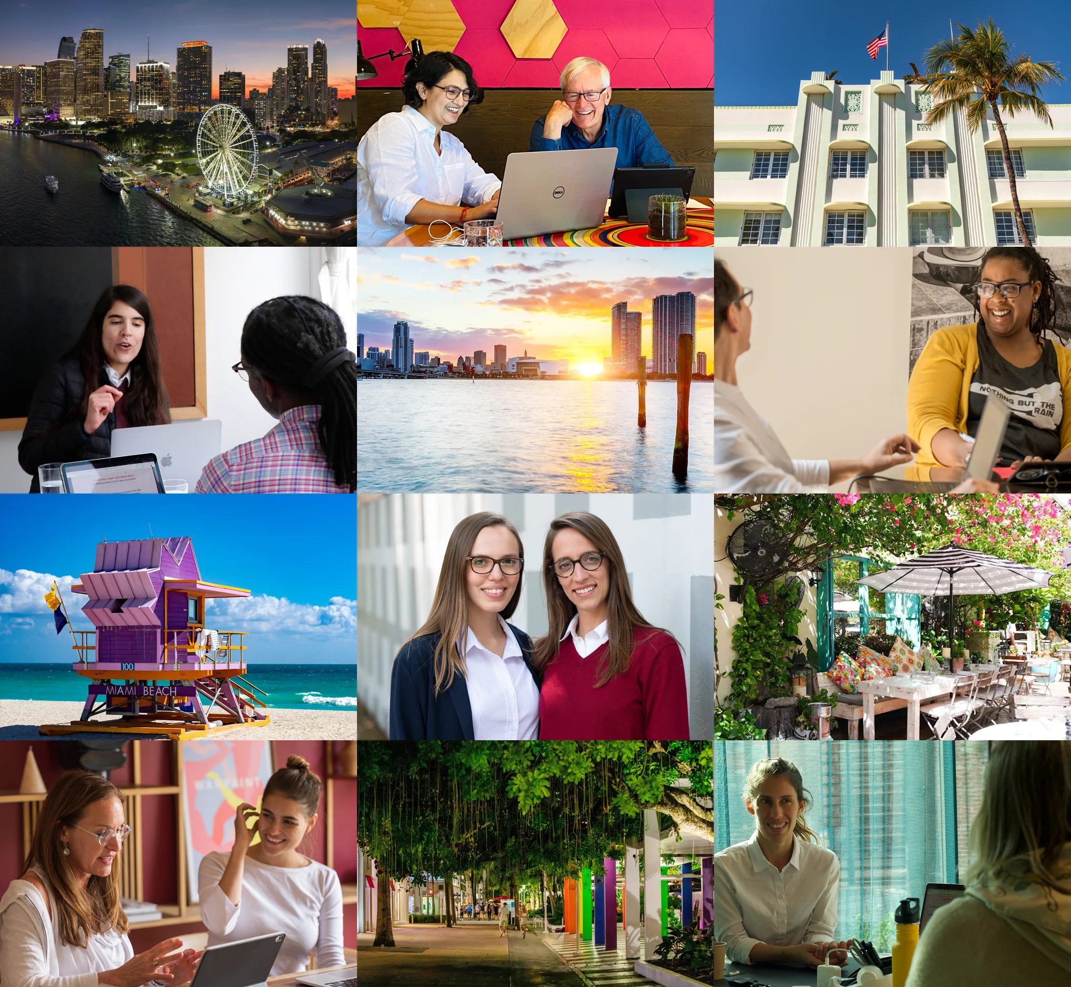 Students and instructors during the Miami Spanish bootcamp